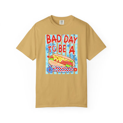 Bad Day To Be A Hot Dog T-Shirt On Comfort Colors