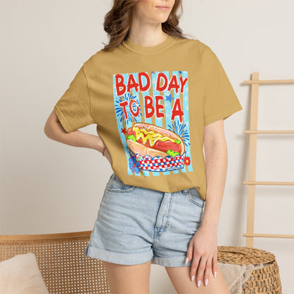 Bad Day To Be A Hot Dog T-Shirt On Comfort Colors