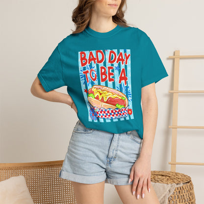 Bad Day To Be A Hot Dog T-Shirt On Comfort Colors