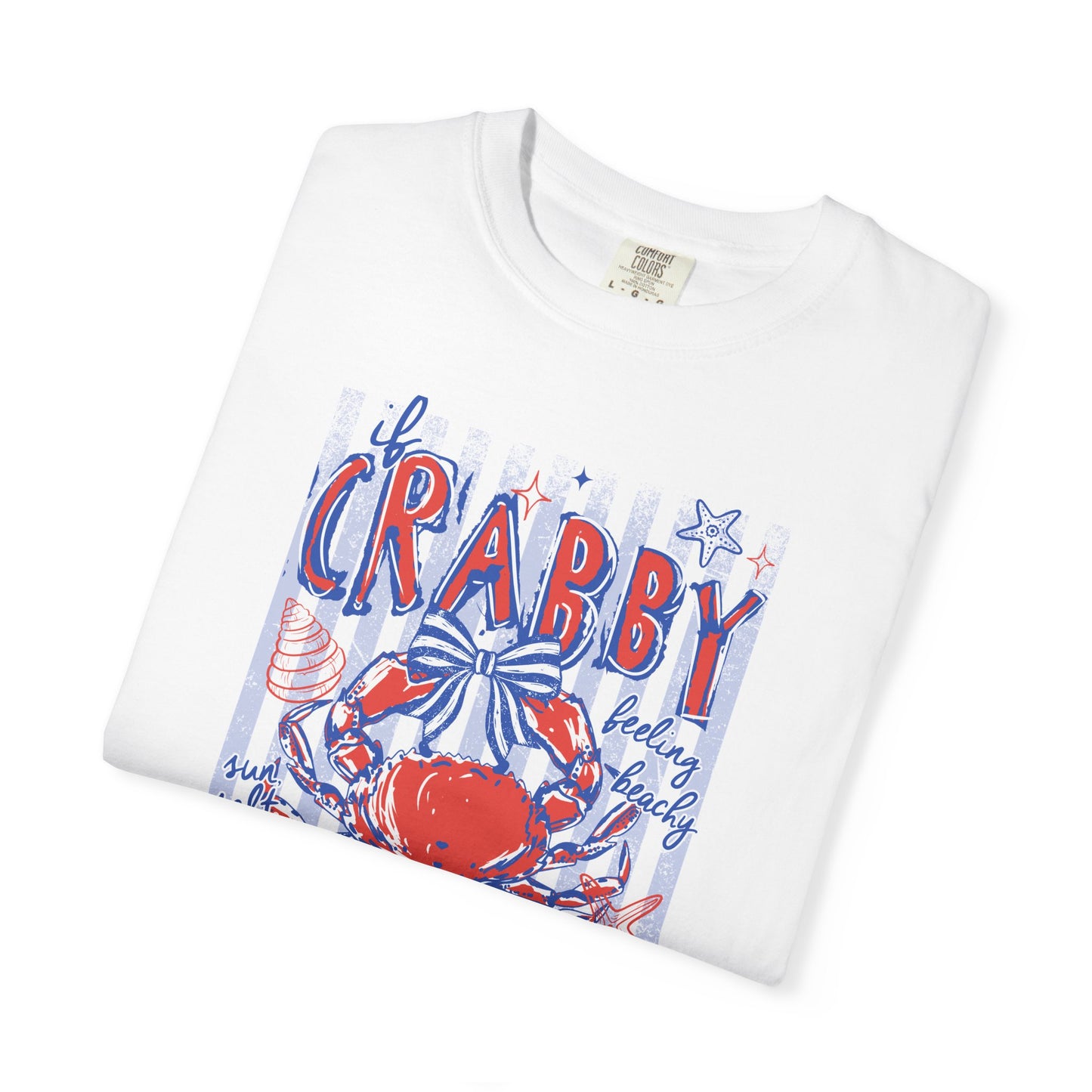 Crabby Beach T-Shirt — "Please Return to the Beach" Coastal Graphic Tee - Comfort Colors