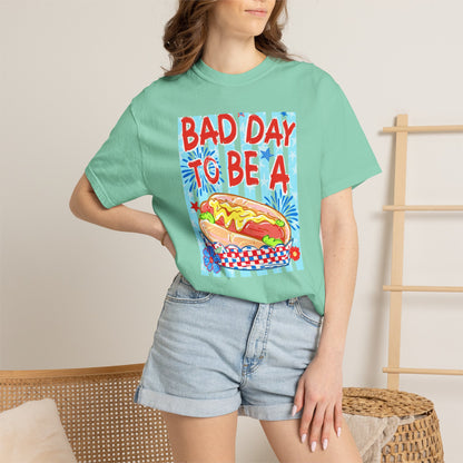 Bad Day To Be A Hot Dog T-Shirt On Comfort Colors