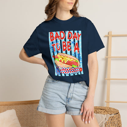Bad Day To Be A Hot Dog T-Shirt On Comfort Colors