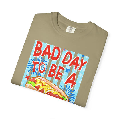 Bad Day To Be A Hot Dog T-Shirt On Comfort Colors
