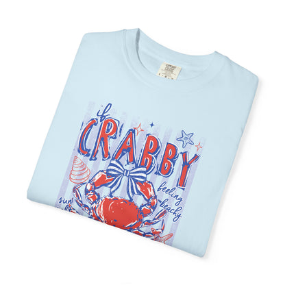 Crabby Beach T-Shirt — "Please Return to the Beach" Coastal Graphic Tee - Comfort Colors
