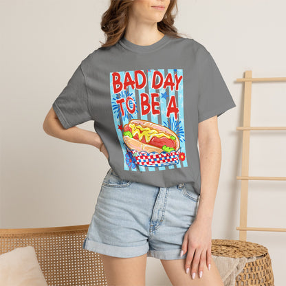 Bad Day To Be A Hot Dog T-Shirt On Comfort Colors