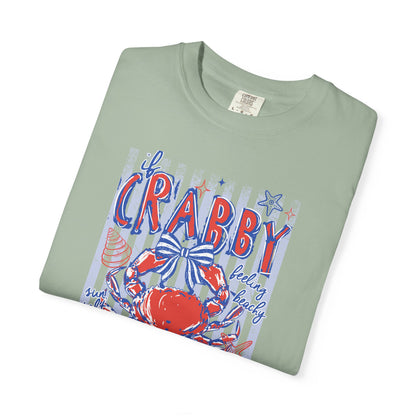 Crabby Beach T-Shirt — "Please Return to the Beach" Coastal Graphic Tee - Comfort Colors