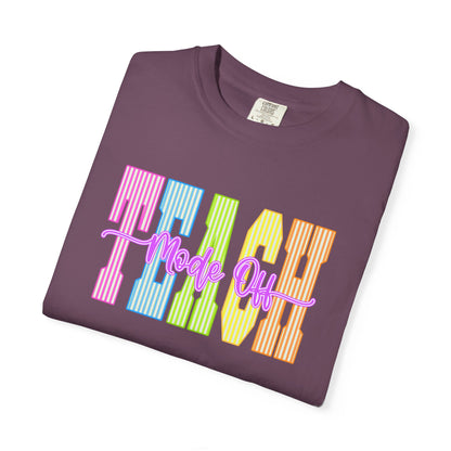 Peace Vibes Rainbow Graphic T-Shirt — 'Peace Out' Retro Stripe Tee - Comfort Colors