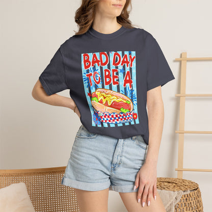 Bad Day To Be A Hot Dog T-Shirt On Comfort Colors