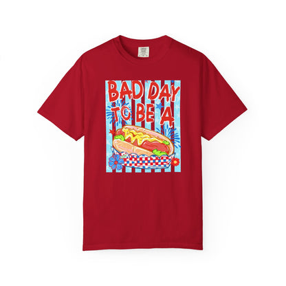 Bad Day To Be A Hot Dog T-Shirt On Comfort Colors