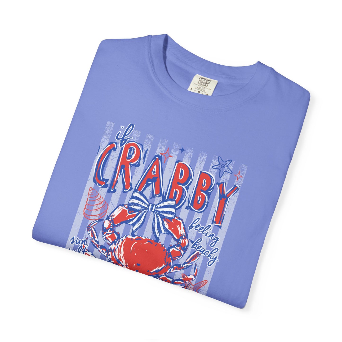 Crabby Beach T-Shirt — "Please Return to the Beach" Coastal Graphic Tee - Comfort Colors