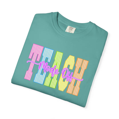 Peace Vibes Rainbow Graphic T-Shirt — 'Peace Out' Retro Stripe Tee - Comfort Colors