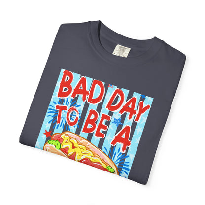 Bad Day To Be A Hot Dog T-Shirt On Comfort Colors