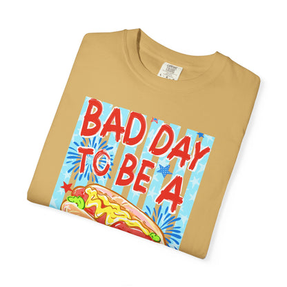 Bad Day To Be A Hot Dog T-Shirt On Comfort Colors