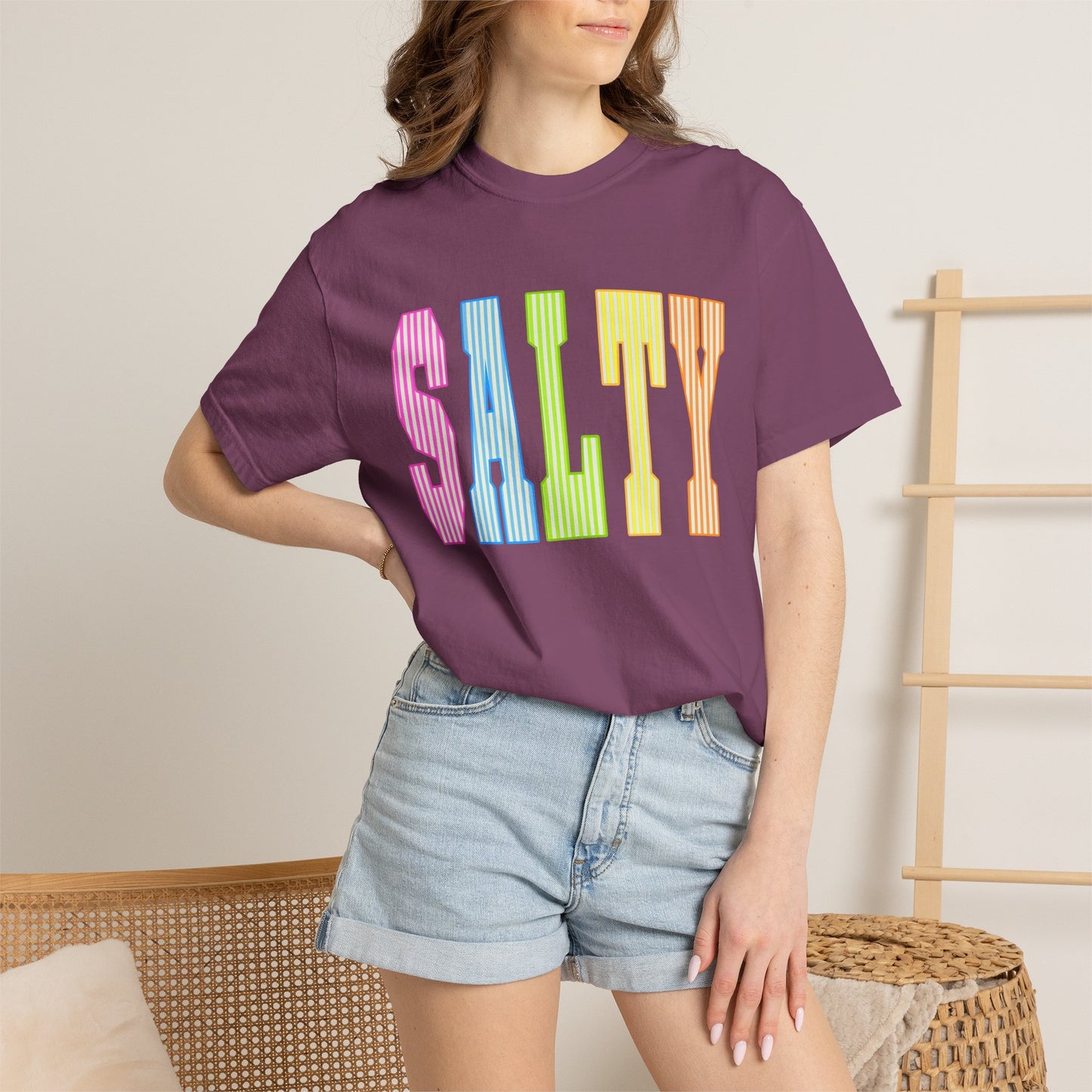 Salty Rainbow Text T-Shirt