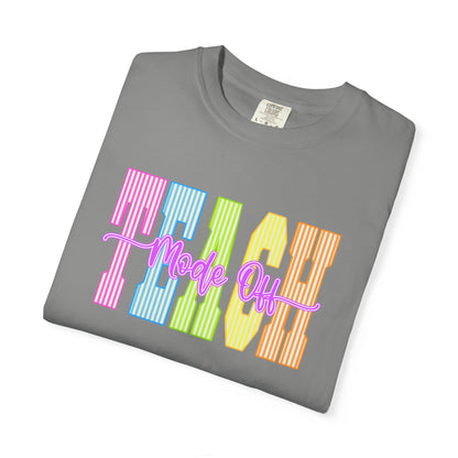 Peace Vibes Rainbow Graphic T-Shirt — 'Peace Out' Retro Stripe Tee - Comfort Colors