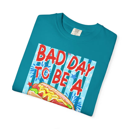 Bad Day To Be A Hot Dog T-Shirt On Comfort Colors