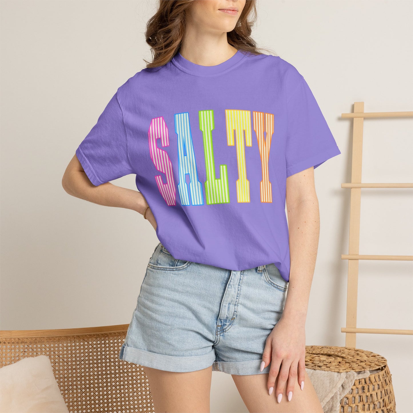 Salty Rainbow Text T-Shirt