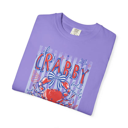 Crabby Beach T-Shirt — "Please Return to the Beach" Coastal Graphic Tee - Comfort Colors