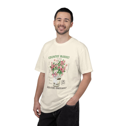 Country Market Floral T-Shirt — Garden Store Farmers Market Bouquet Tee - Comfort Colors