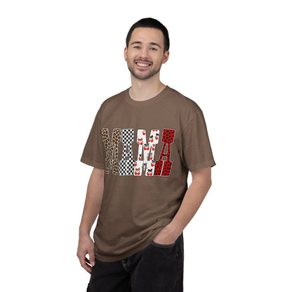 MAMA Leopard, Checkerboard & Cherry Graphic T-Shirt