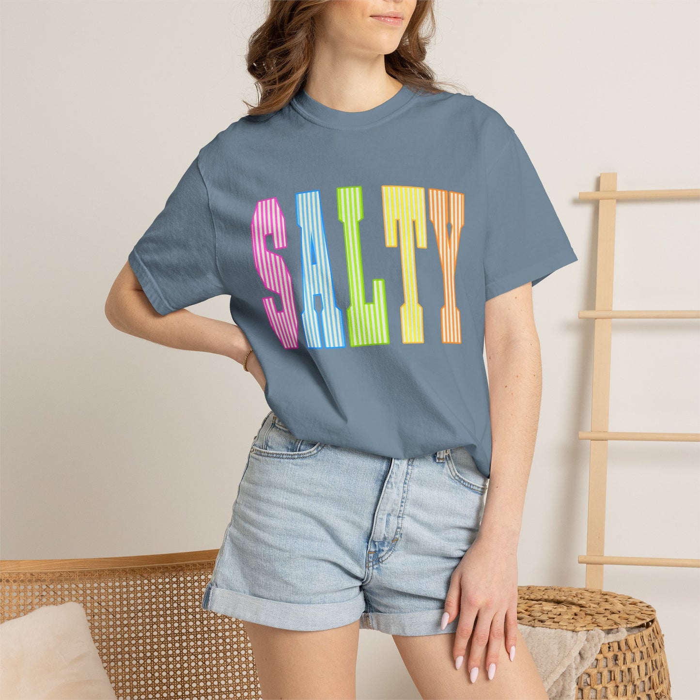 Salty Rainbow Text T-Shirt