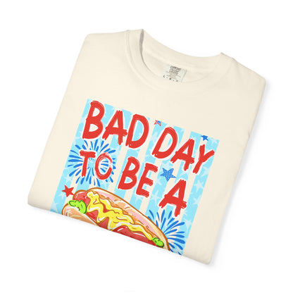 Bad Day To Be A Hot Dog T-Shirt On Comfort Colors