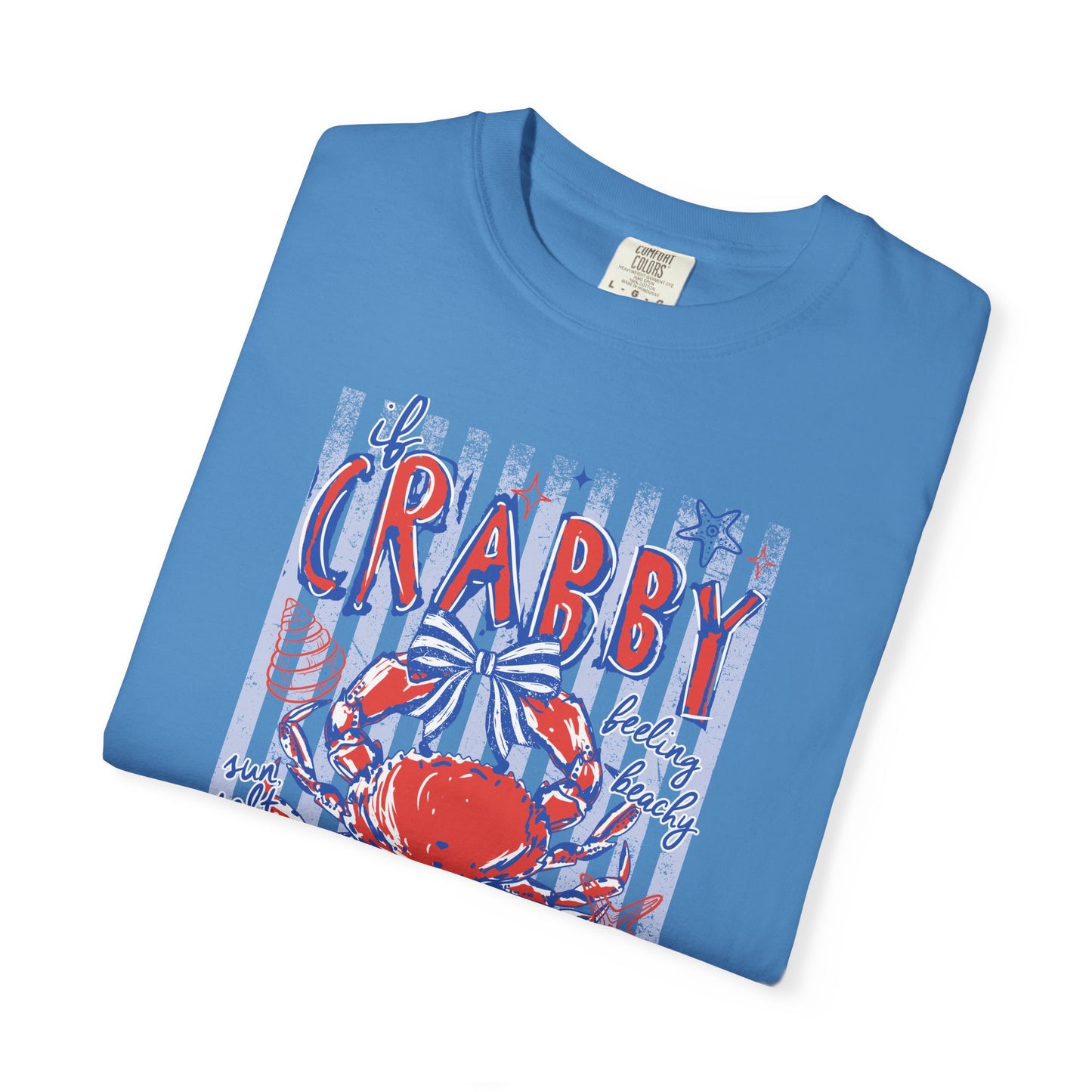 Crabby Beach T-Shirt — "Please Return to the Beach" Coastal Graphic Tee - Comfort Colors