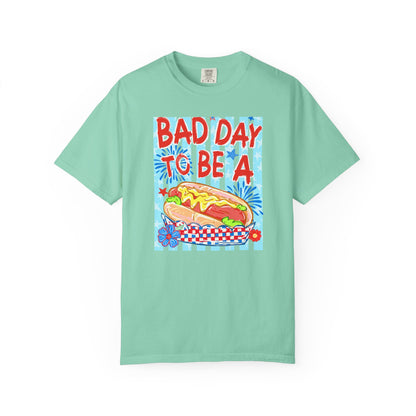 Bad Day To Be A Hot Dog T-Shirt On Comfort Colors