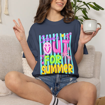 School's Out for Summer T-Shirt On Comfort Colors