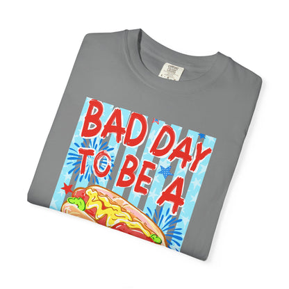 Bad Day To Be A Hot Dog T-Shirt On Comfort Colors