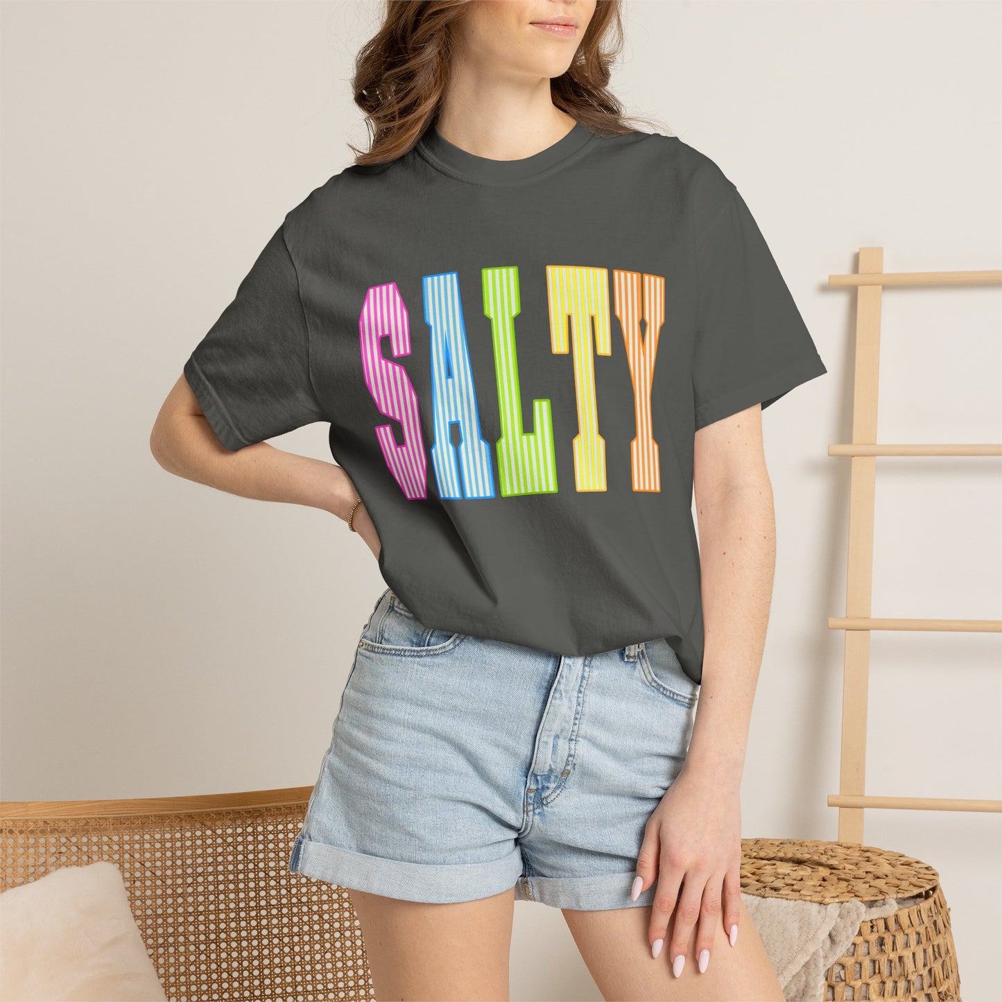 Salty Rainbow Text T-Shirt