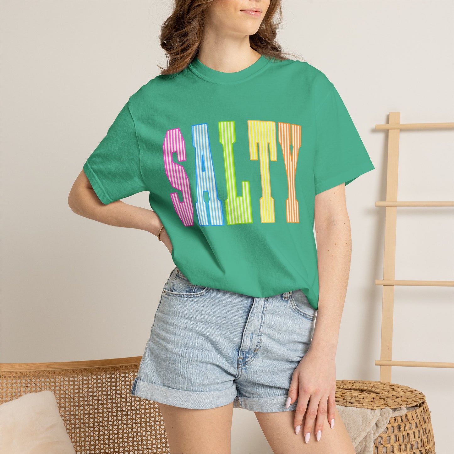Salty Rainbow Text T-Shirt