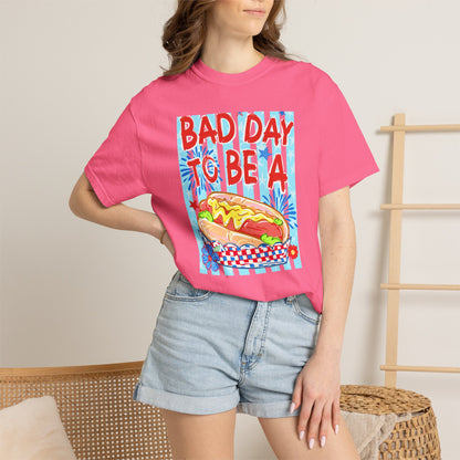 Bad Day To Be A Hot Dog T-Shirt On Comfort Colors