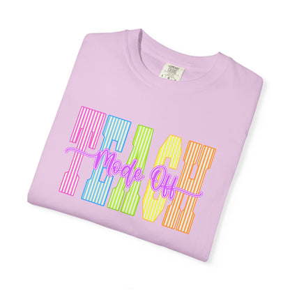 Peace Vibes Rainbow Graphic T-Shirt — 'Peace Out' Retro Stripe Tee - Comfort Colors