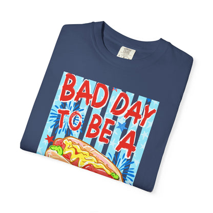 Bad Day To Be A Hot Dog T-Shirt On Comfort Colors