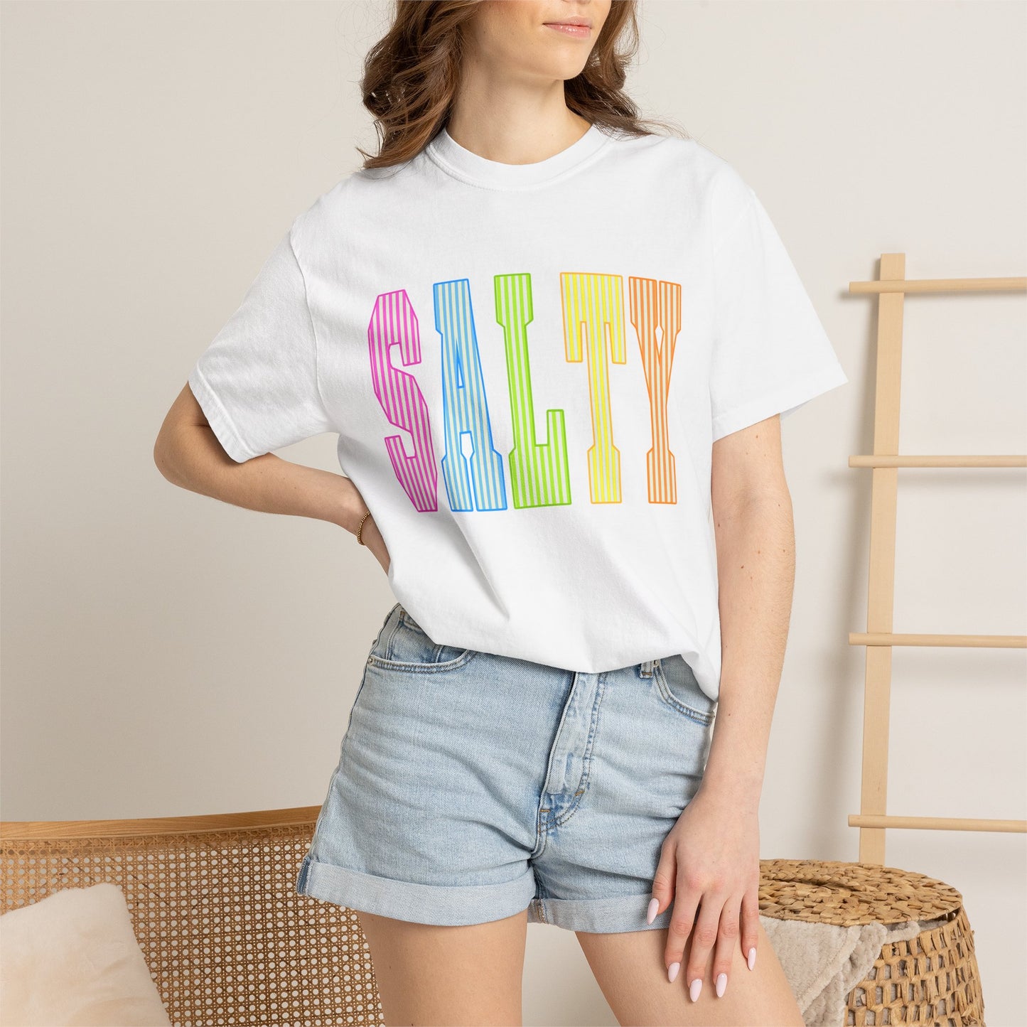 Salty Rainbow Text T-Shirt